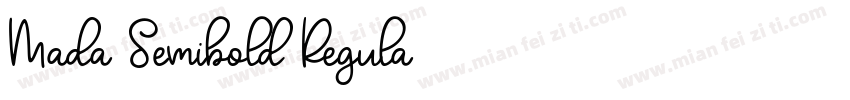 Mada Semibold Regula字体转换